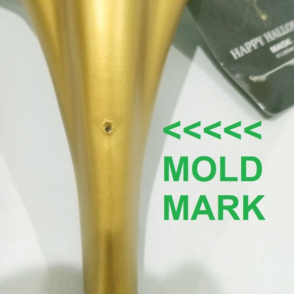 Momentum Brands - Scaramouche Venetian Half Mask - Long Nose - Gold - Picture 7 of 13